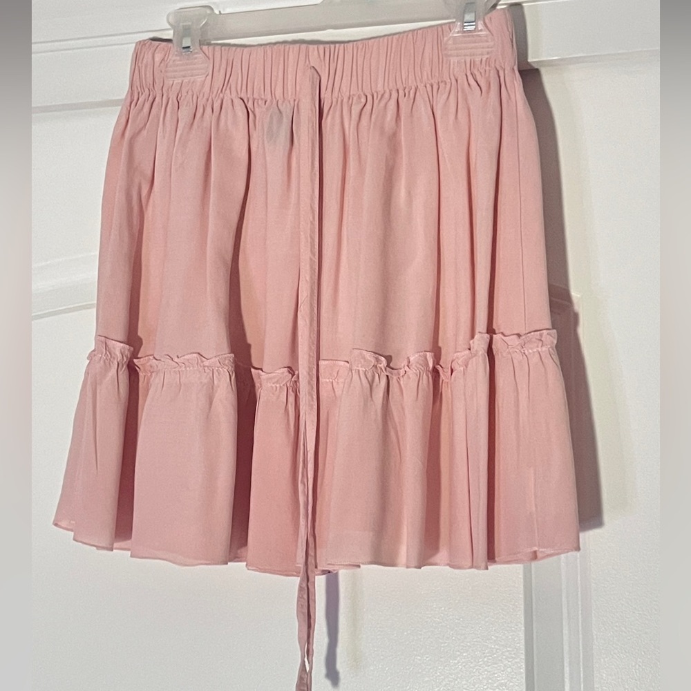 Shein Small Pink Ruffle Mini Skirt - Picture 2 of 4